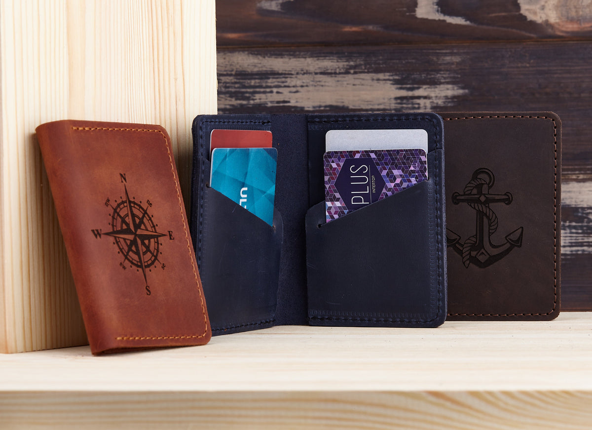 Personalized Leather Groomsmen Card Wallet