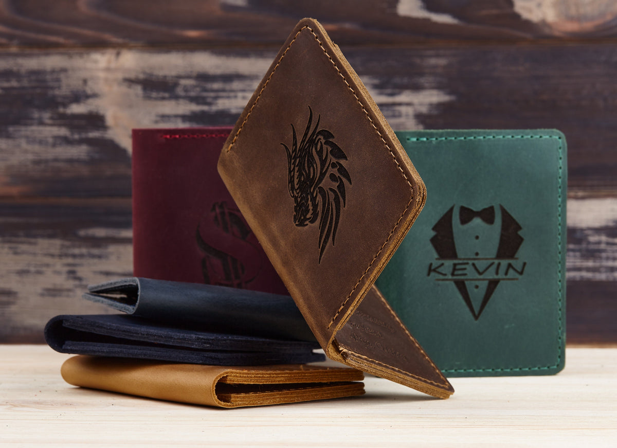 Personalized Leather Groomsmen Card Wallet