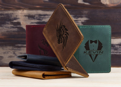 Personalized Leather Groomsmen Card Wallet