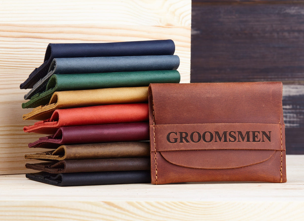 Personalized Small Leather Wallet