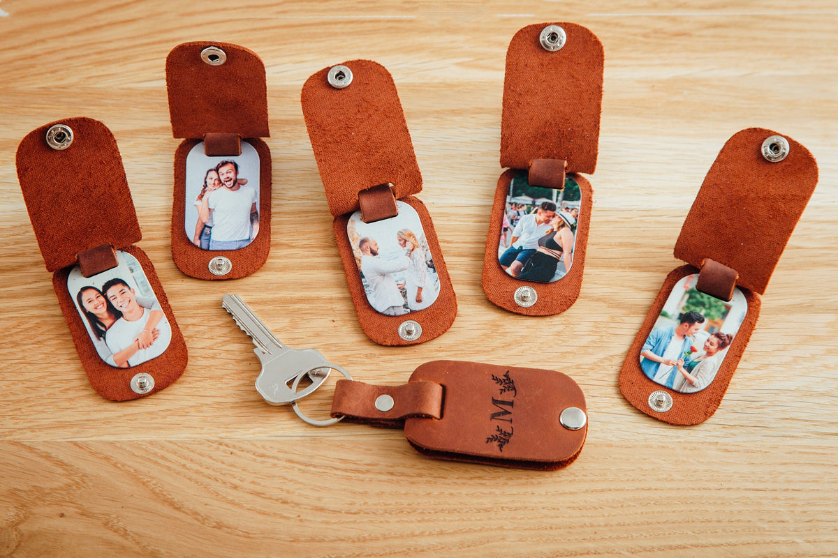Personalized Dad Photo Keychain – First Father’s Day