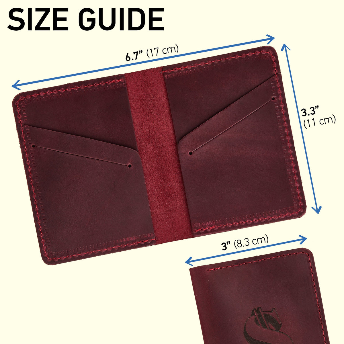 Personalized Distressed Leather Bifold Wallet
