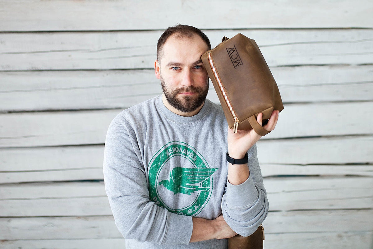 Personalized Men’s Travel Toiletry Bag
