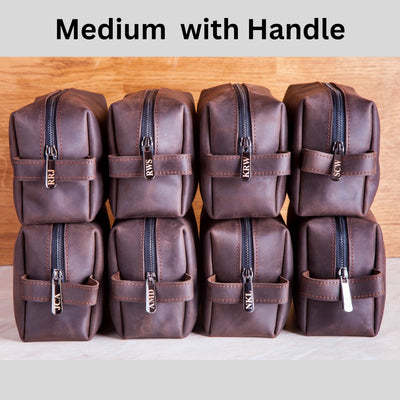 Personalized Leather Dopp Kit – Custom
