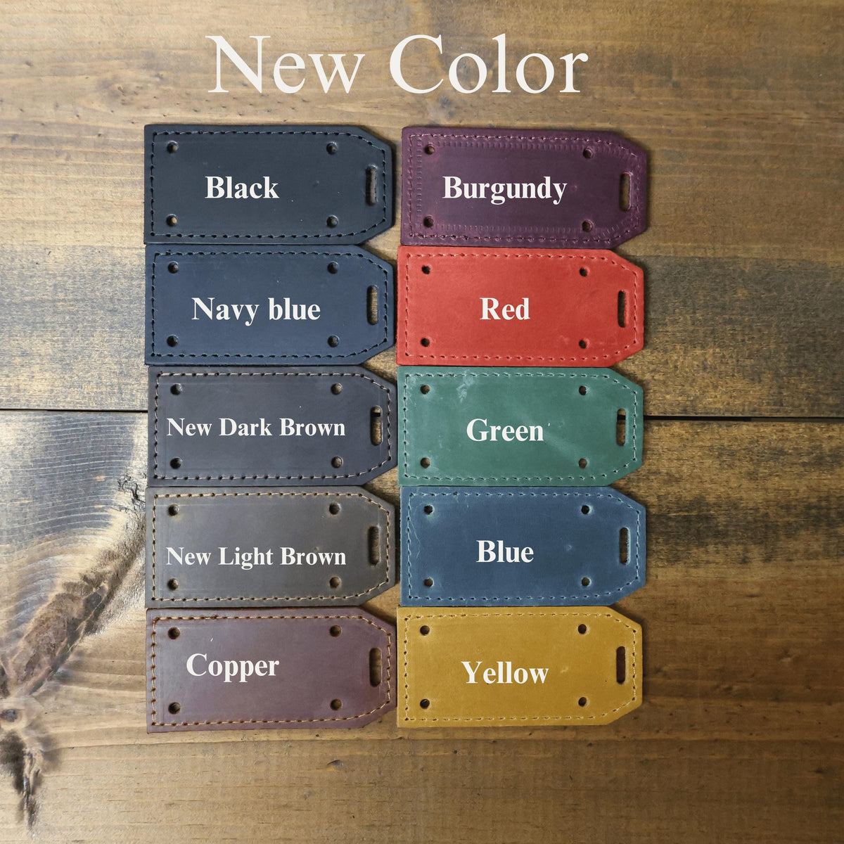 Personalized Leather Luggage Tag – Travel Gift