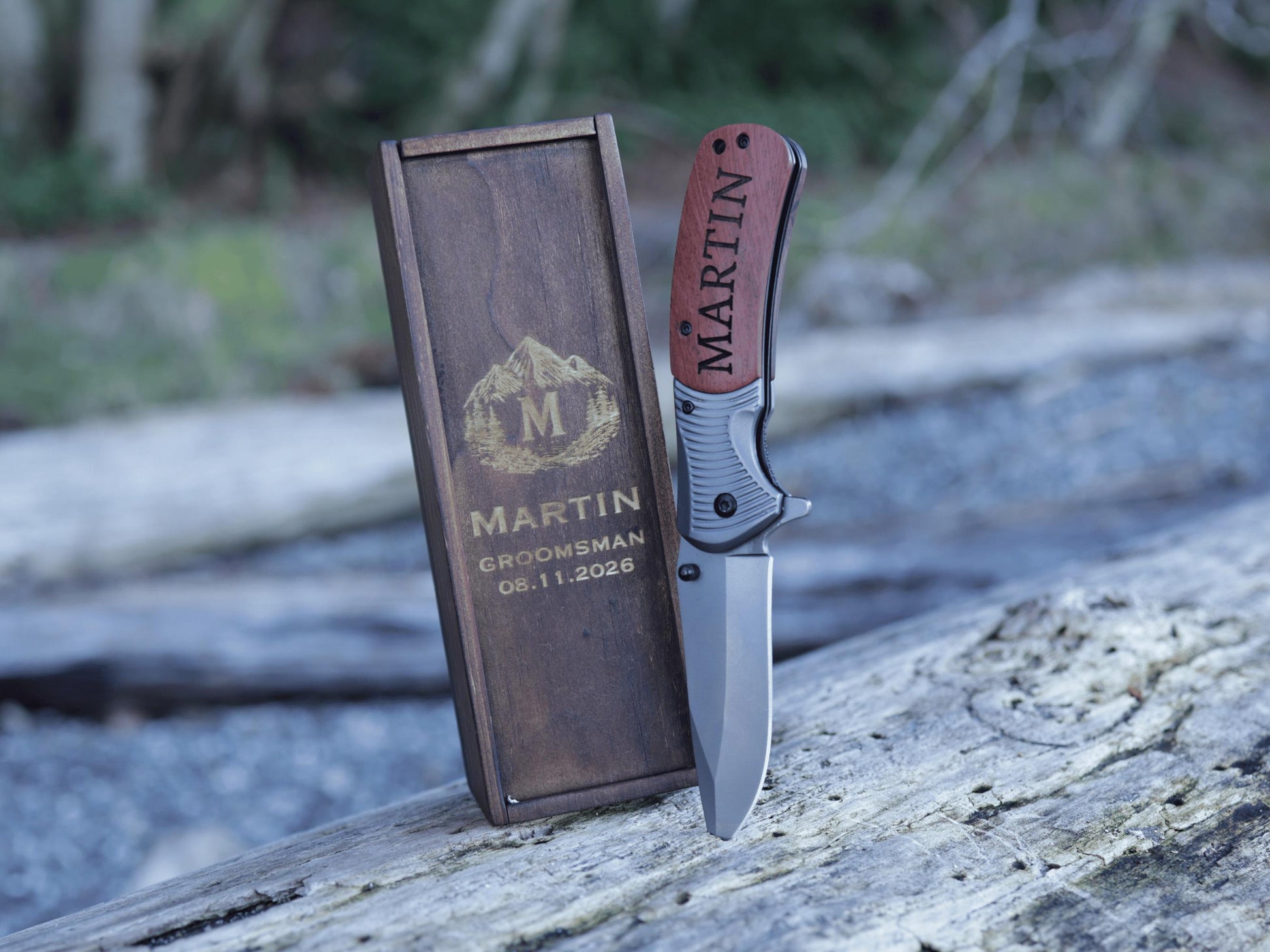 Personalized Engraved Pocket Knife Gift Set – image 2