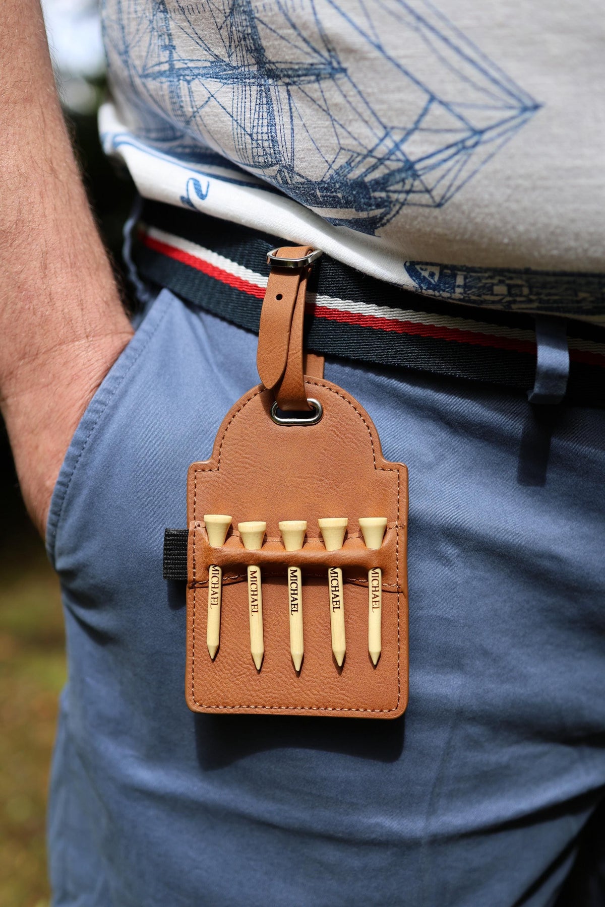 Personalized Golf Bag Tag with Tees – image 7