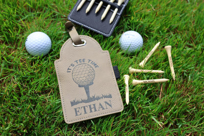 Personalized Golf Bag Tag with Tees – image 1